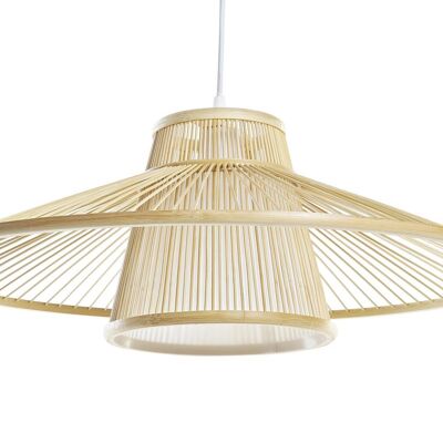 PLAFONIERA BAMBOO POLIESTERE 56X56X20 NATURALE LA192646