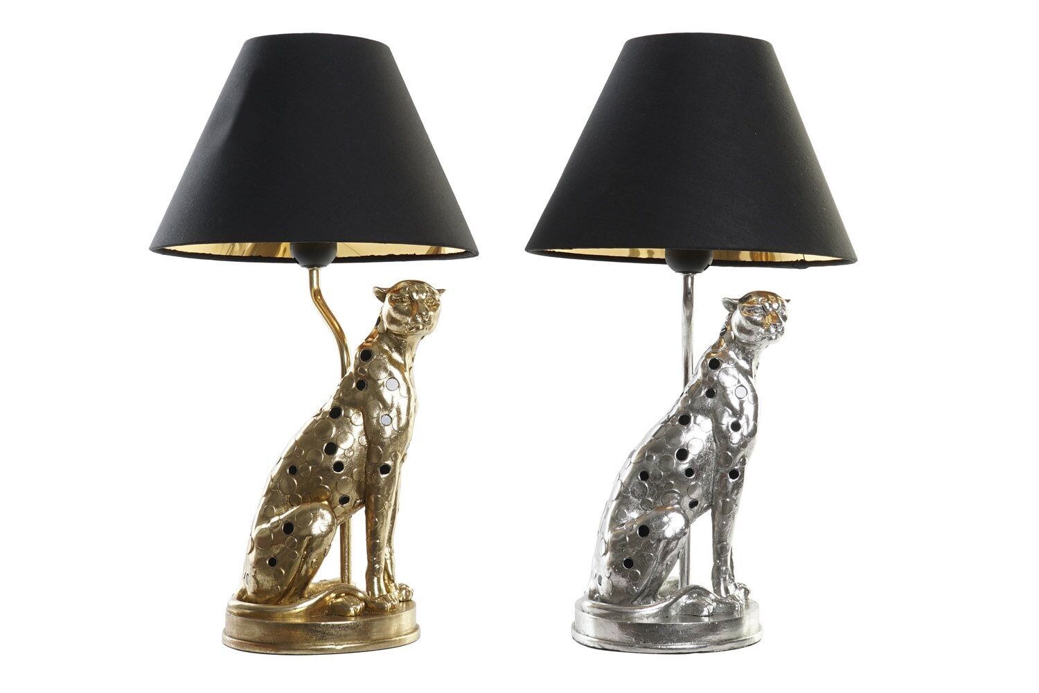 RESIN TABLE LAMP 26X26X46 LEOPA 2 ASSORTED. LA194700