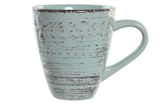 MUG GRES 13X13X10,5 400 ML. AZUL LC120257