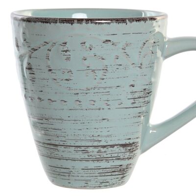 MUG GRES 13X13X10,5 400 ML. AZUL LC120257