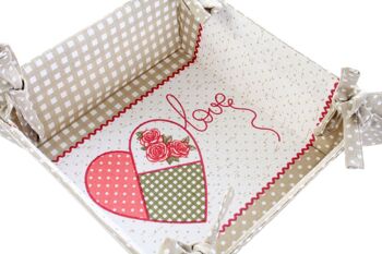 PANIER COTON 20X20X10 LOVE 2 ASSORTIMENTS. LC175038 2