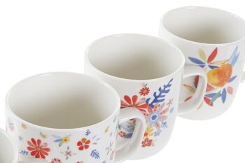 MUG PORCELAINE 12X8,5X10 380ML, PÊCHES 4 ASSORTIMENTS. LC175745 3