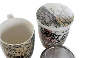 MUG INFUSION PORCELAINE 12X8,3X11 380ML, CARTE DU MONDE LC175750 3