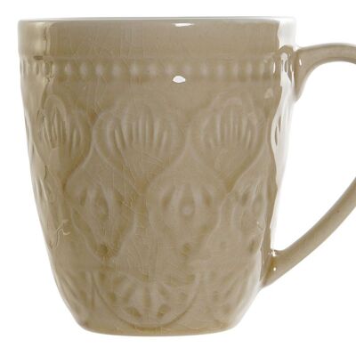 MUG STONEWARE 13X9X10 MANDALA CREAM LC176442