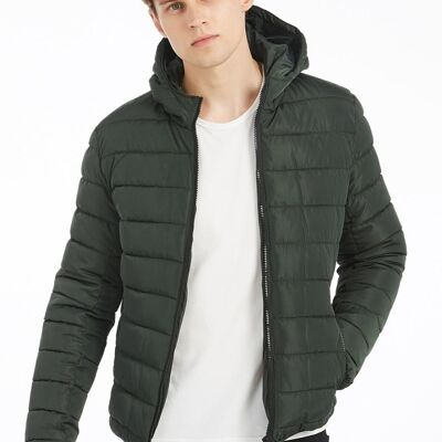 Hooded down jacket TEDESCHI-DARK GREEN