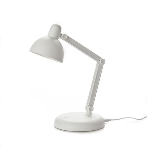 Lámpara de mesa,Flexo,blanco,3xAA,cable USB