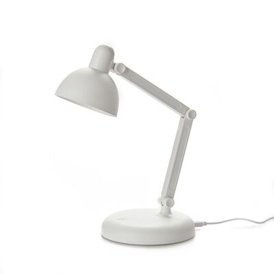 Table lamp, Flexo, white, 3xAA, USB cable