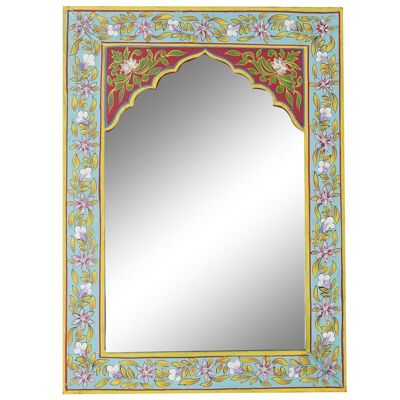 MIROIR MDF 41X2X56 FLORAL PEINT À LA MAIN MULTICOLORE LD185327