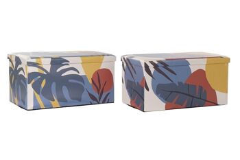 BOÎTE PLIANTE PU 79X39,5X38 TROPICAL 2 ASSORTIMENTS. LD187469 5