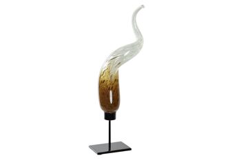 DÉCORATION VERRE MÉTAL 16,5X8X47 BICOLORE LD188851 1