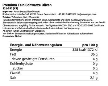 The Mill Naturally Fermented Black Olives 900g PET - Taille 321-350 (XS) 3