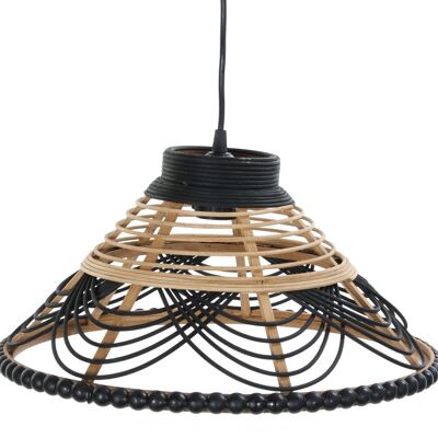 RATTAN CEILING LAMP 41X41X21 BICOLOR LD189102