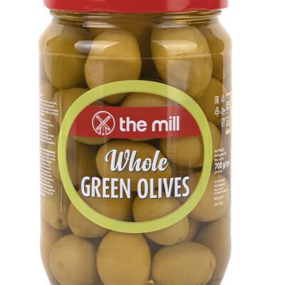 The Mill Whole Green Olives 700g Jar