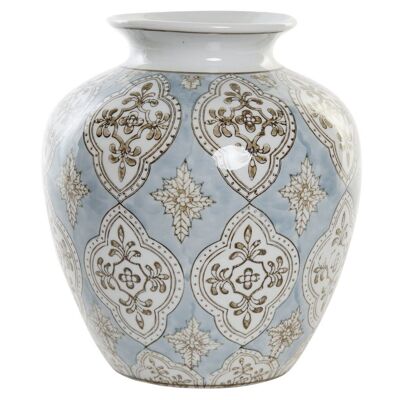 PORCELAIN VASE 22X22X25 ARAB BEIGE LD190200