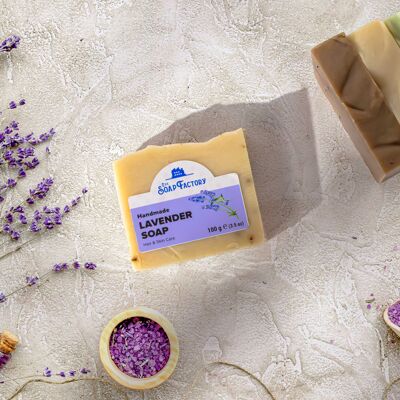 Sapone alla LAVANDA - Silk Collection - Fatto a mano - The Soap Factory - 100 g