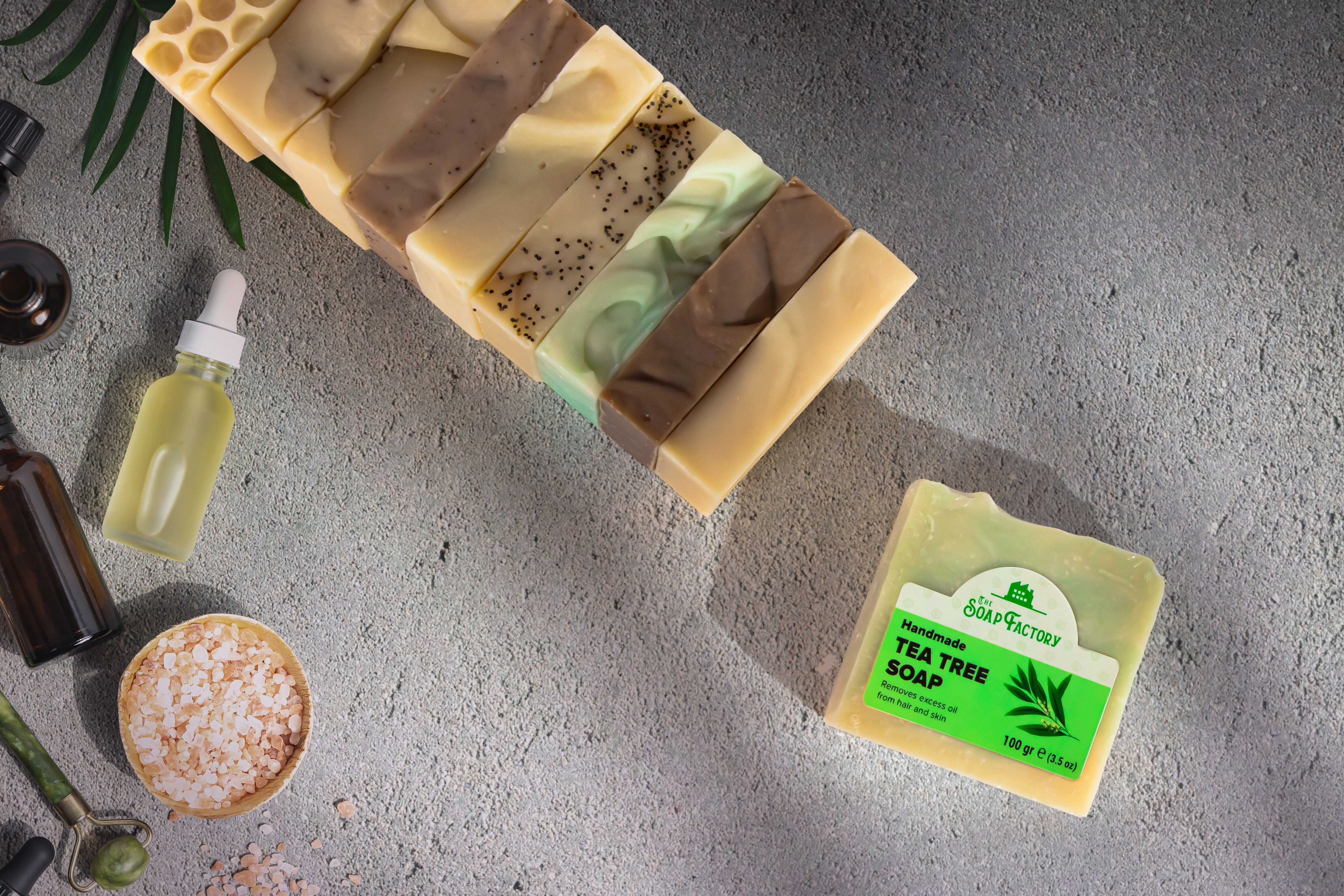 Sapone TEA TREE - Silk Collection - Fatto a mano - The Soap Factory - 100 g