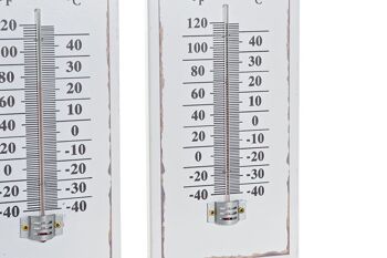 THERMOMÈTRE MÉTAL VERRE 11X1X31 ABSTRAIT 3 ASSORTIMENTS. LD190348 3