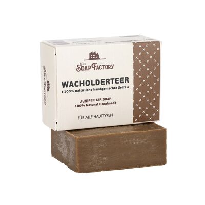 Jabón hecho a mano JUNIPER TAR - The Soap Factory - Colección Clásica - 110 g