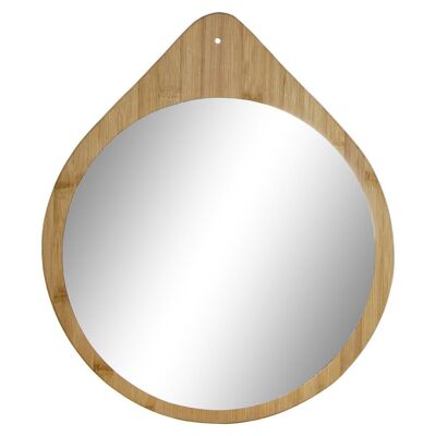 MIROIR VERRE BOIS 38X1X45 NATUREL LD191265