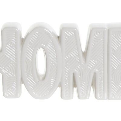 CERAMIC DECORATION 19X4X8,5 HOME WHITE LD191302