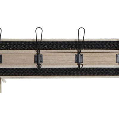 COAT RACK MDF METAL 60X6X18,5 BLACK LD191492