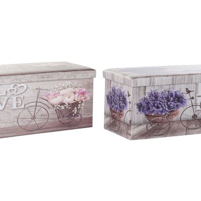 CAJA PLEGABLE PU 71,5X35X36 BICICLETA 2 SURT. LD193790