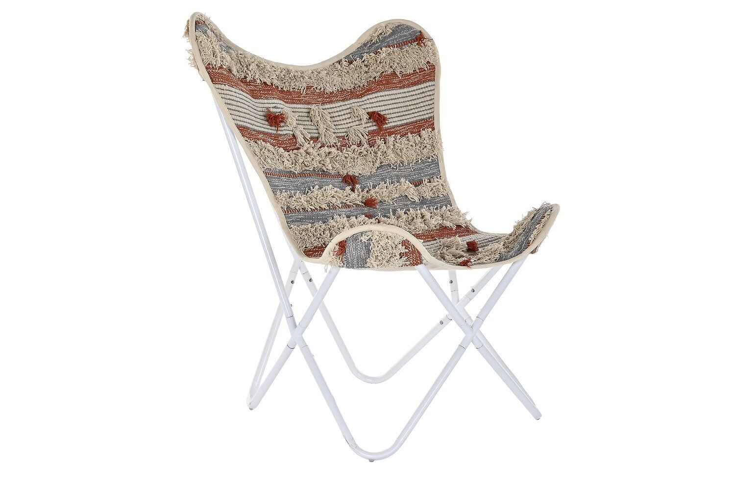 POLTRONA COTONE FERRO 74X65X90 ARANCIO FARFALLA LD193925