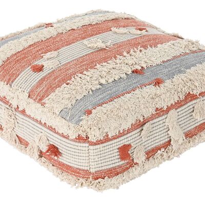 COUSSIN DE SOL COTON 60X60X25 6300 GR, RAYURES LD193927