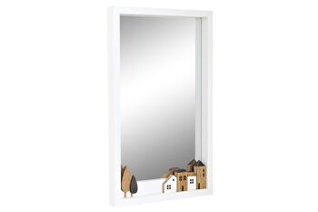 MIROIR EN BOIS 36X4X60 MAISONS BLANCHES LD194629 1