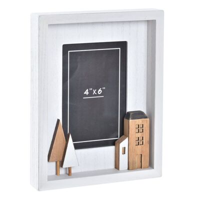 CORNICE FOTO 10X15 LEGNO VETRO 17X3,5X22 CASE LD194637