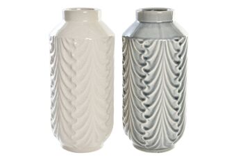 VASE PORCELAINE 16X16X34 2 ASSORTIS. LD195053 1