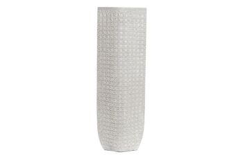 VASE RÉSINE 20X12X58 BLANC LD195236 4