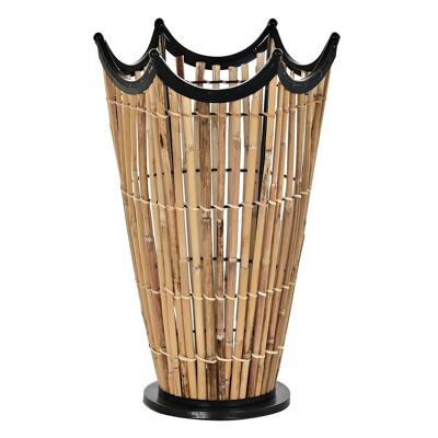 UMBRELLA STAND RATTAN METAL 32X32X50 BLACK LD196056