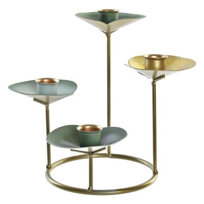 CANDELABRA IN METALLO 19X19X20 DORATO NENUFAR LD196472