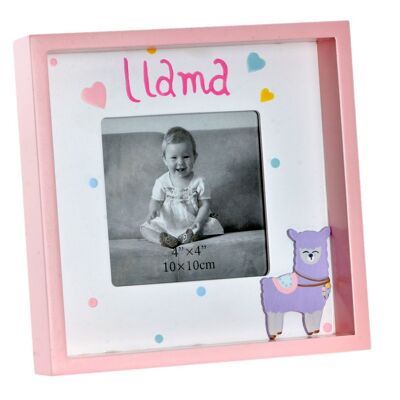 MARCO FOTO MDF CRISTAL 18X4X18 LLAMA ROSA LI155079