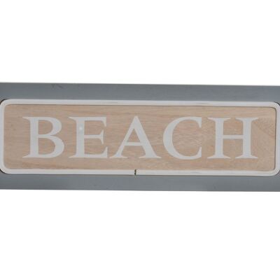 DECORAZIONE LUMINOSA LED LEGNO 44X3,5X15 SPIAGGIA LM149912