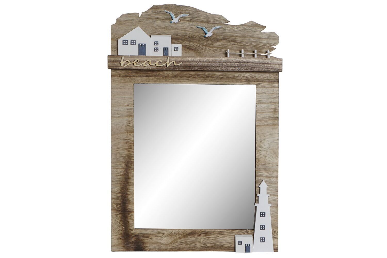 MIRROR MDF 34X3X51 FARO NATURAL BROWN LM180721