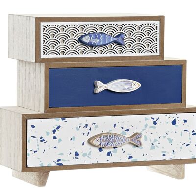 JEWELRY BOX MDF 24X11X20,5 BLUE FISH LM196409