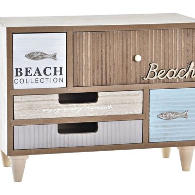 WOODEN JEWEL BOX 29X14X22 BEACH BROWN LM196418