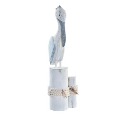 WOODEN DECORATION ROPE 16X12X49 WHITE PELICAN LM196673