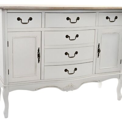 BUFFET SAPIN 118X45X90 BLANC NATUREL MB146696