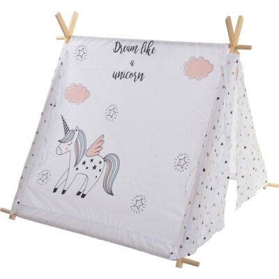 WOODEN COTTON TIPI 110X110X106 UNICORN MB147881