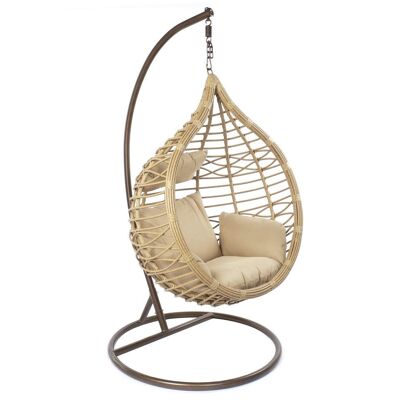 HANGING ARMCHAIR SYNTHETIC RATTAN 90X70X110 120kg MA MB161055