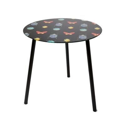 Side table, Bugs, black, 40 cm