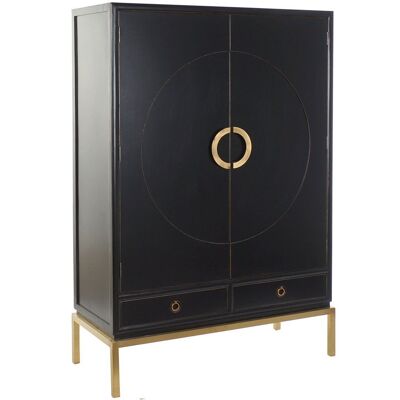 ARMOIRE METAL ALAMO 120X50X175 54 LAQUE NOIR MB162827