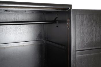 ARMOIRE METAL ALAMO 120X50X175 54 LAQUE NOIR MB162827 7