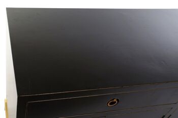 BUFFET METAL PEUPLIER 150X50X80 42 LAQUE NOIR MB162828 3