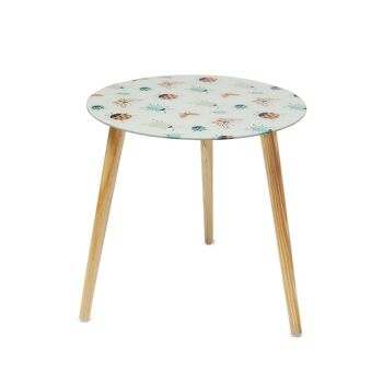 Table d'appoint, Bugs, bois, 40 cm 1