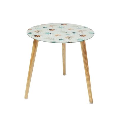 Side table, Bugs, wood, 40 cm