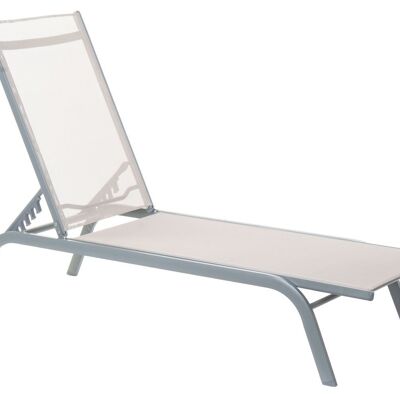 TEXTILENE ALUMINUM SUNLOUNGER 191X58X98 RECLINING MB166607